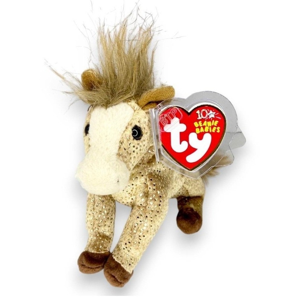 Filly the Horse | Golden Meadow Friend | Mint Heart Tag TY Beanie Baby